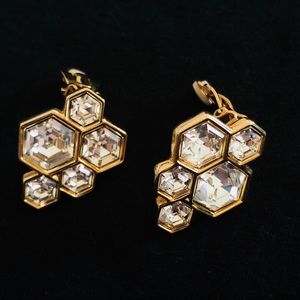 Swarovski Swan Signed Clip Earring